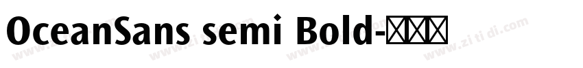 OceanSans semi Bold字体转换